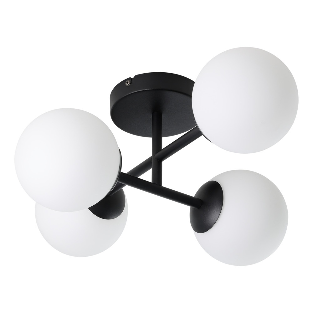 Eglo PlafondlampCastrovido 4-lichts zwart - 902094